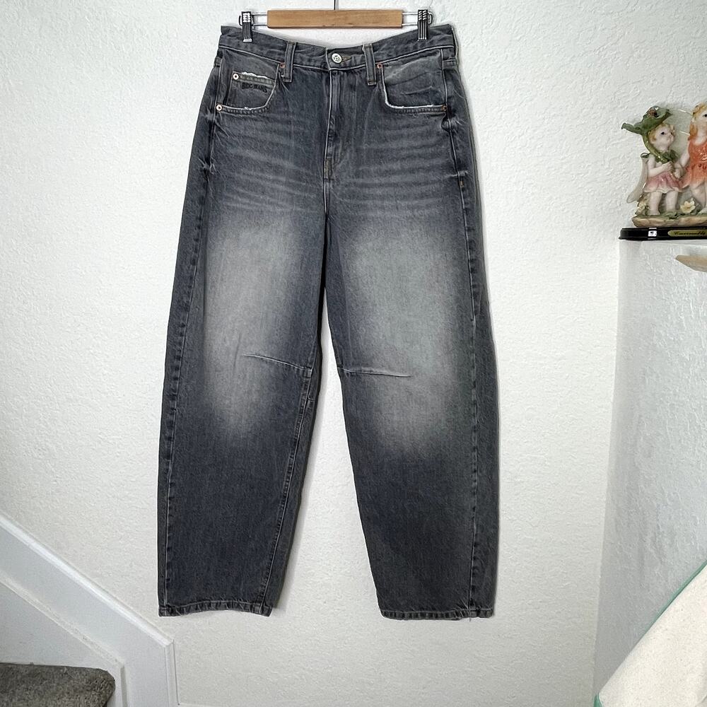 BDG Urban Outfitters Logan Buckle Baggy Jeans Womens 30 Gray Wide Leg Y2K